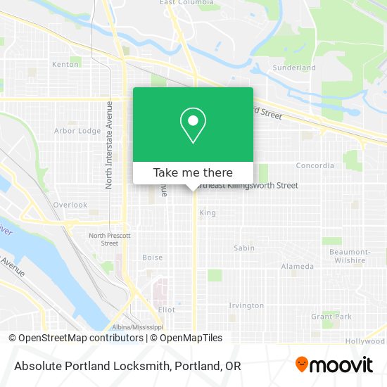 Mapa de Absolute Portland Locksmith