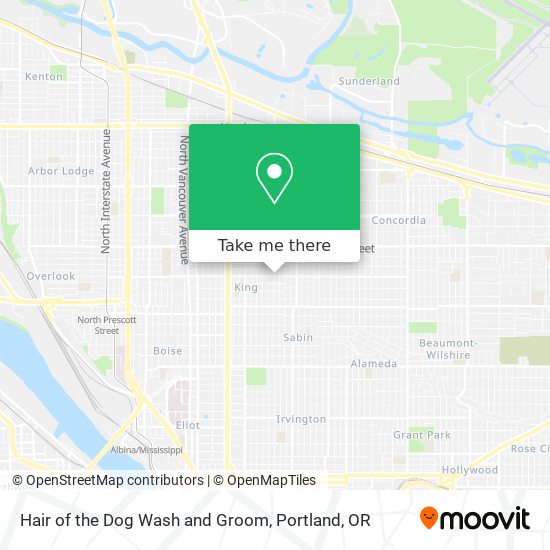 Hair of the Dog Wash and Groom map