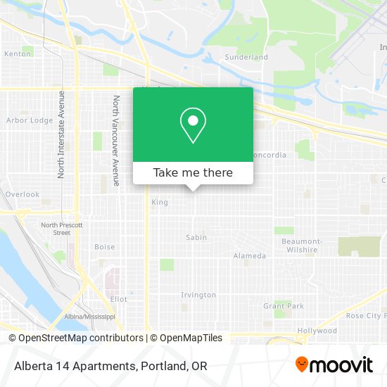 Mapa de Alberta 14 Apartments
