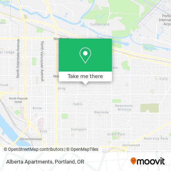 Mapa de Alberta Apartments