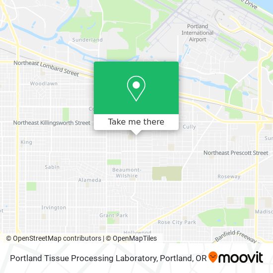 Mapa de Portland Tissue Processing Laboratory
