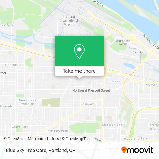 Blue Sky Tree Care map