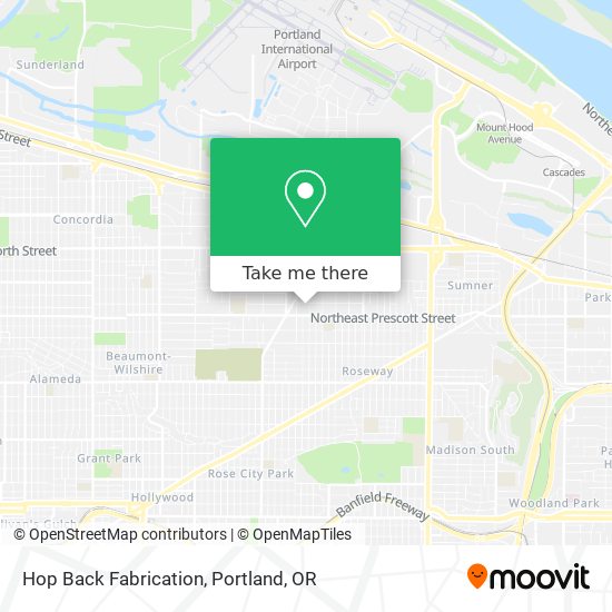 Hop Back Fabrication map