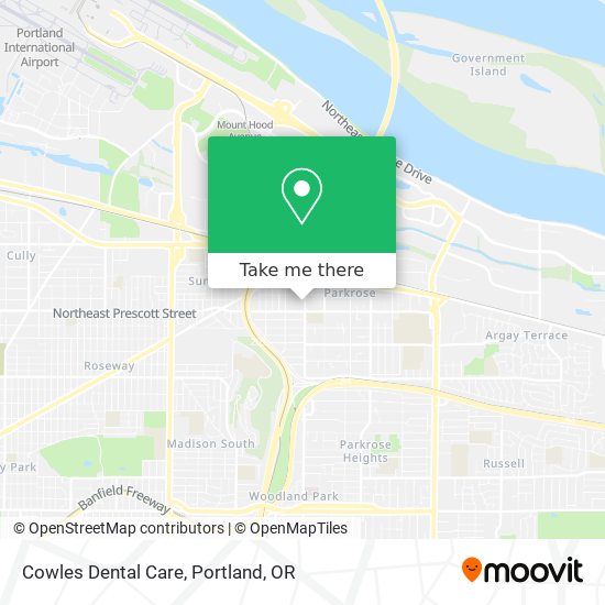 Mapa de Cowles Dental Care