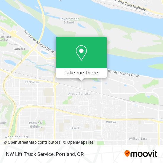 NW Lift Truck Service map