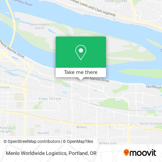 Menlo Worldwide Logistics map