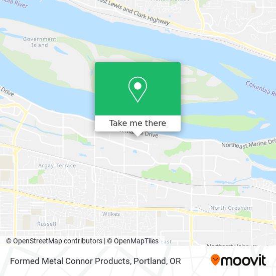 Formed Metal Connor Products map