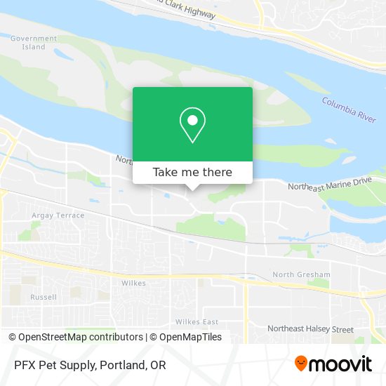 PFX Pet Supply map