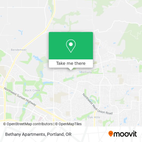 Bethany Apartments map