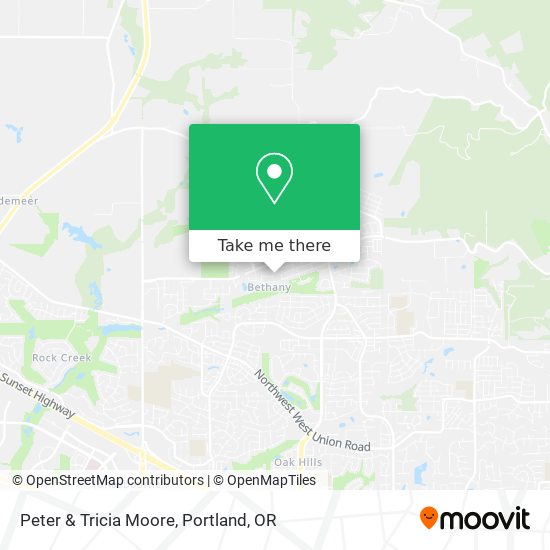 Mapa de Peter & Tricia Moore