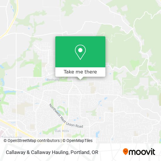 Callaway & Callaway Hauling map