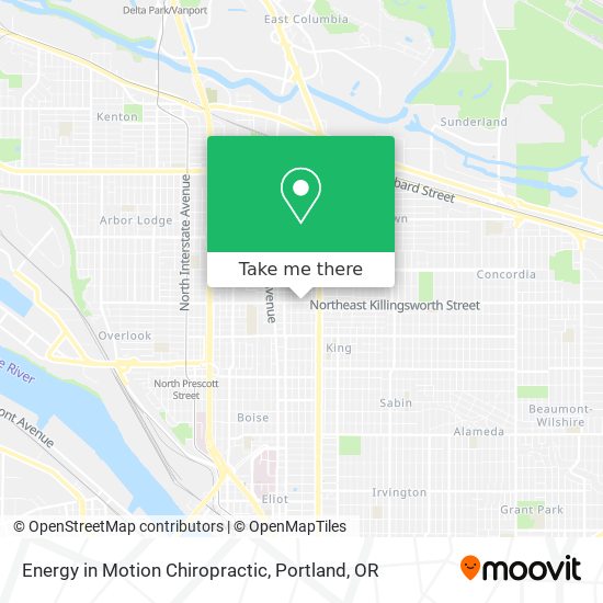 Energy in Motion Chiropractic map