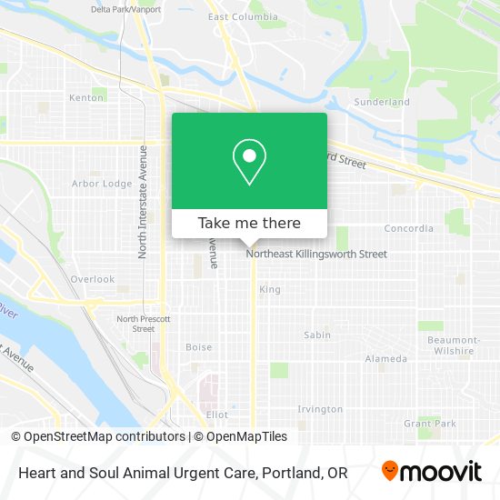 Heart and Soul Animal Urgent Care map