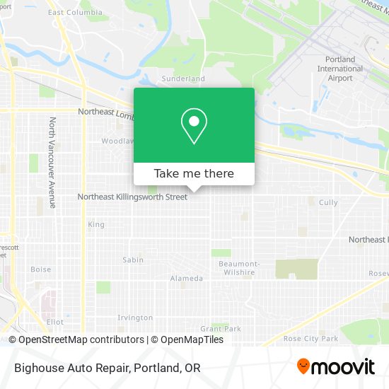 Bighouse Auto Repair map