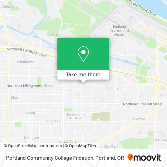 Portland Community College Fndation map