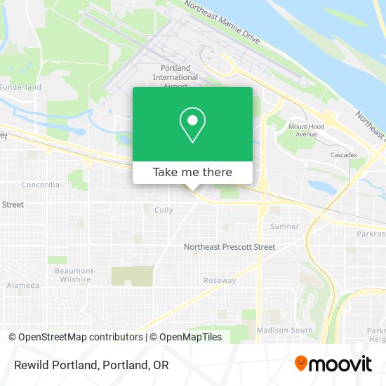 Mapa de Rewild Portland