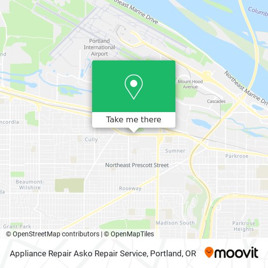 Appliance Repair Asko Repair Service map