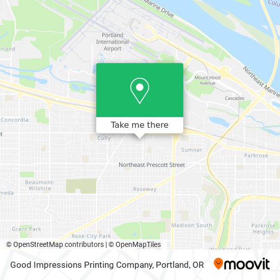 Mapa de Good Impressions Printing Company