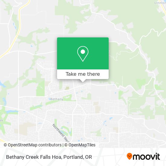 Mapa de Bethany Creek Falls Hoa