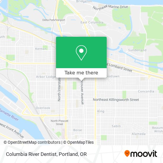 Mapa de Columbia River Dentist