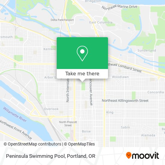 Peninsula Swimming Pool map