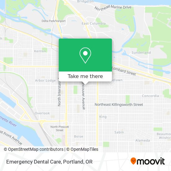 Emergency Dental Care map