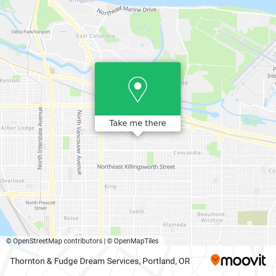 Thornton & Fudge Dream Services map