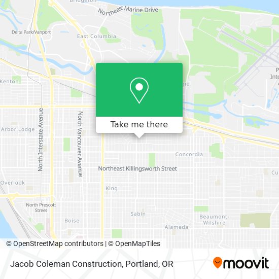 Jacob Coleman Construction map