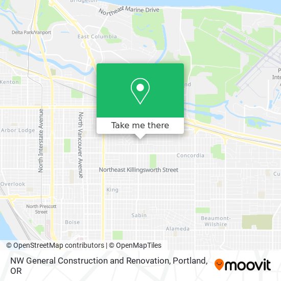 NW General Construction and Renovation map