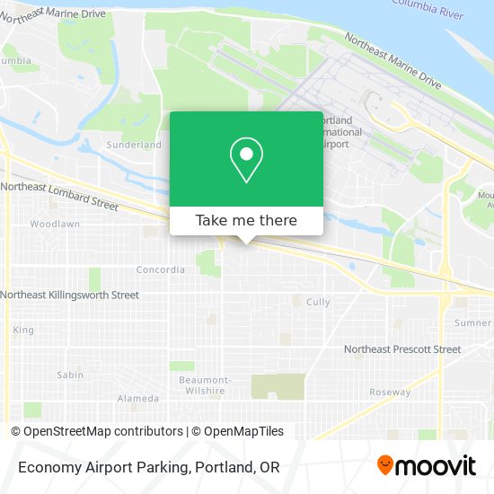 Mapa de Economy Airport Parking