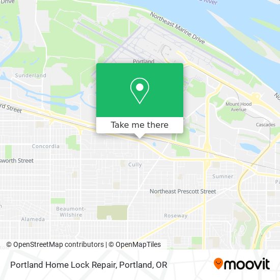 Mapa de Portland Home Lock Repair