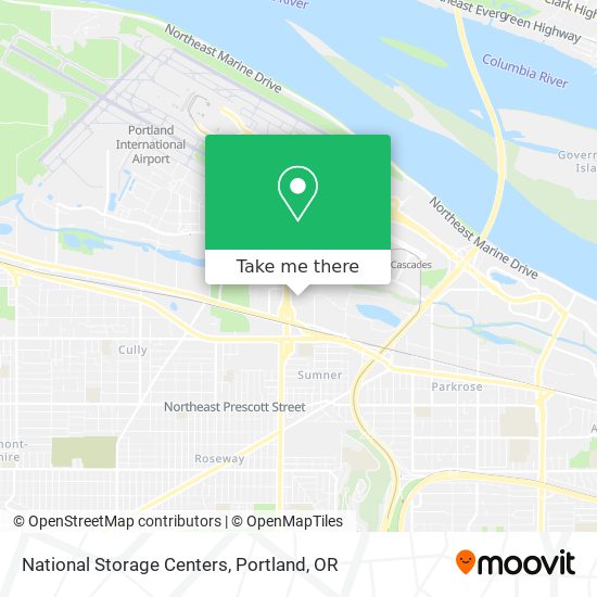 National Storage Centers map