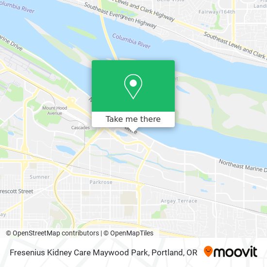 Fresenius Kidney Care Maywood Park map