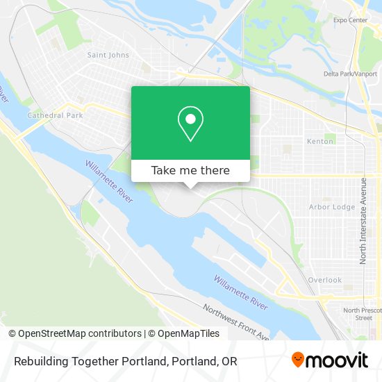 Rebuilding Together Portland map