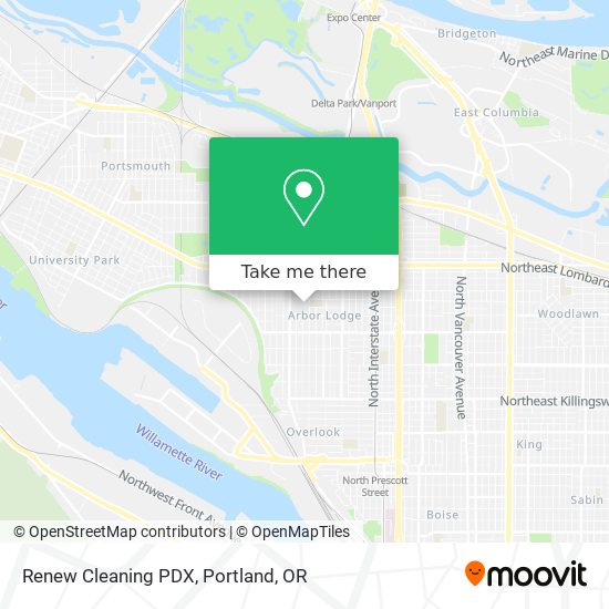 Mapa de Renew Cleaning PDX