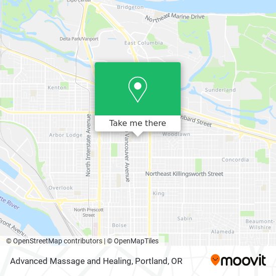 Advanced Massage and Healing map