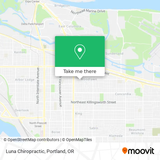 Luna Chiropractic map