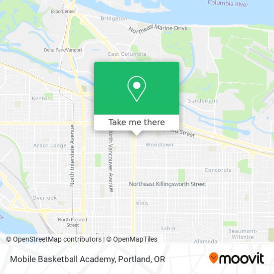 Mobile Basketball Academy map