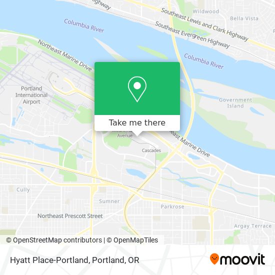 Hyatt Place-Portland map
