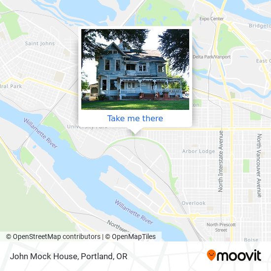 John Mock House map