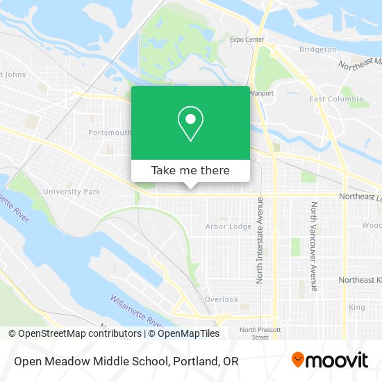 Open Meadow Middle School map