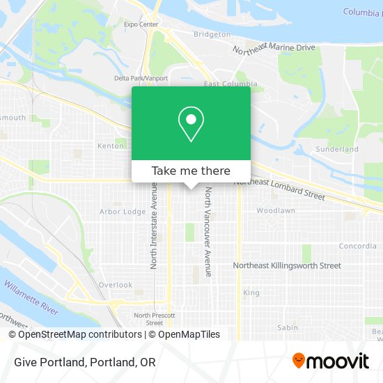 Give Portland map