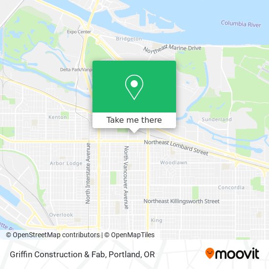 Griffin Construction & Fab map