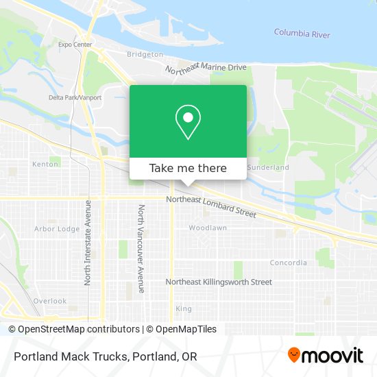 Mapa de Portland Mack Trucks