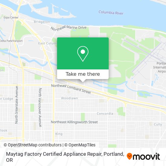Mapa de Maytag Factory Certified Appliance Repair
