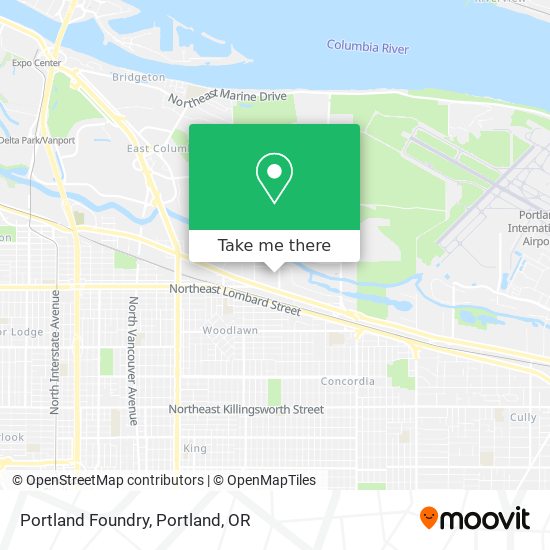 Mapa de Portland Foundry