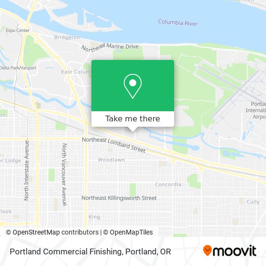 Portland Commercial Finishing map
