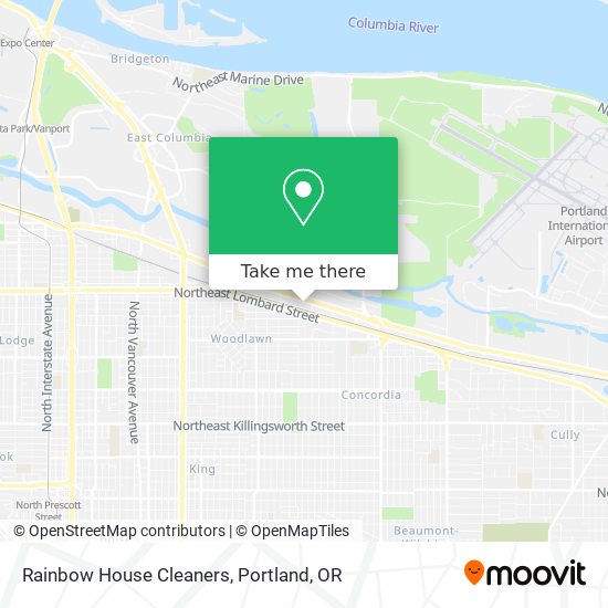 Rainbow House Cleaners map