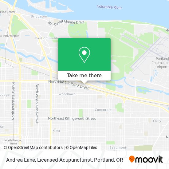 Andrea Lane, Licensed Acupuncturist map