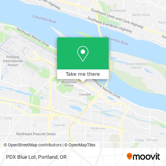 PDX Blue Lot map